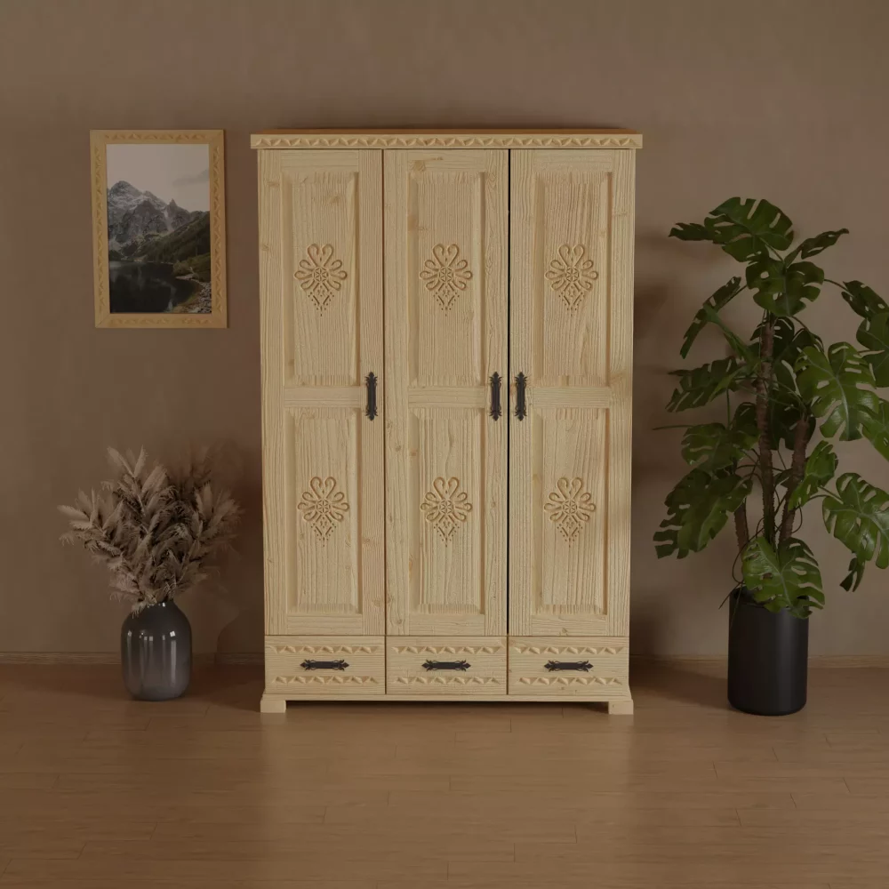 Śleboda, Szafa 120cm, 3x drzwiczki + 3x szuflada