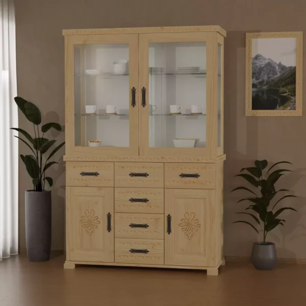 Śleboda, Witryna 120cm, drzwiczki + 6x szuflada